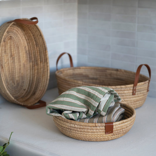 Hand-Woven Seagrass & Water Hyacinth Baskets