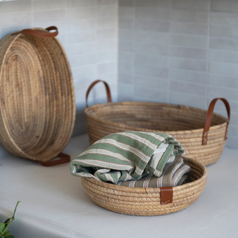 Hand-Woven Seagrass & Water Hyacinth Baskets