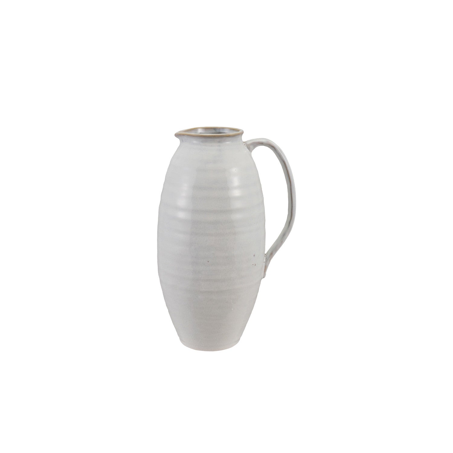 White Quart Stoneware Pitcher