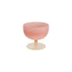 Two-Tone Stemmed Wine Glass, Pink & Cream Color