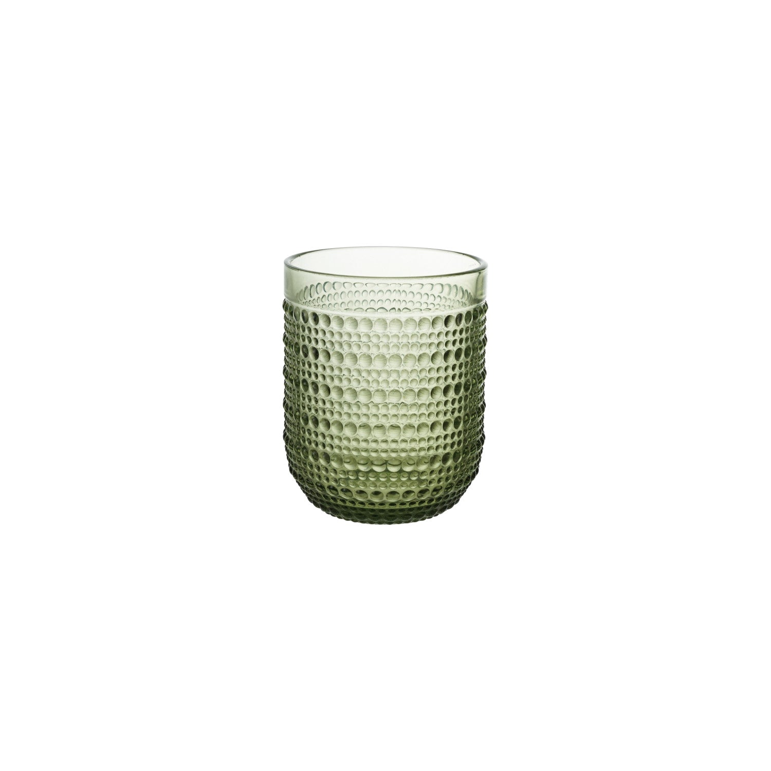 Green 6 oz. Drinking Glass with Raised Dots