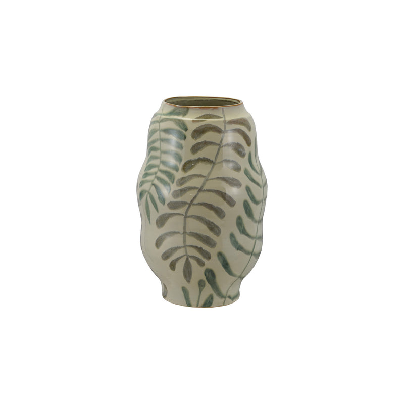 Organic Shaped Vase with Botanicals