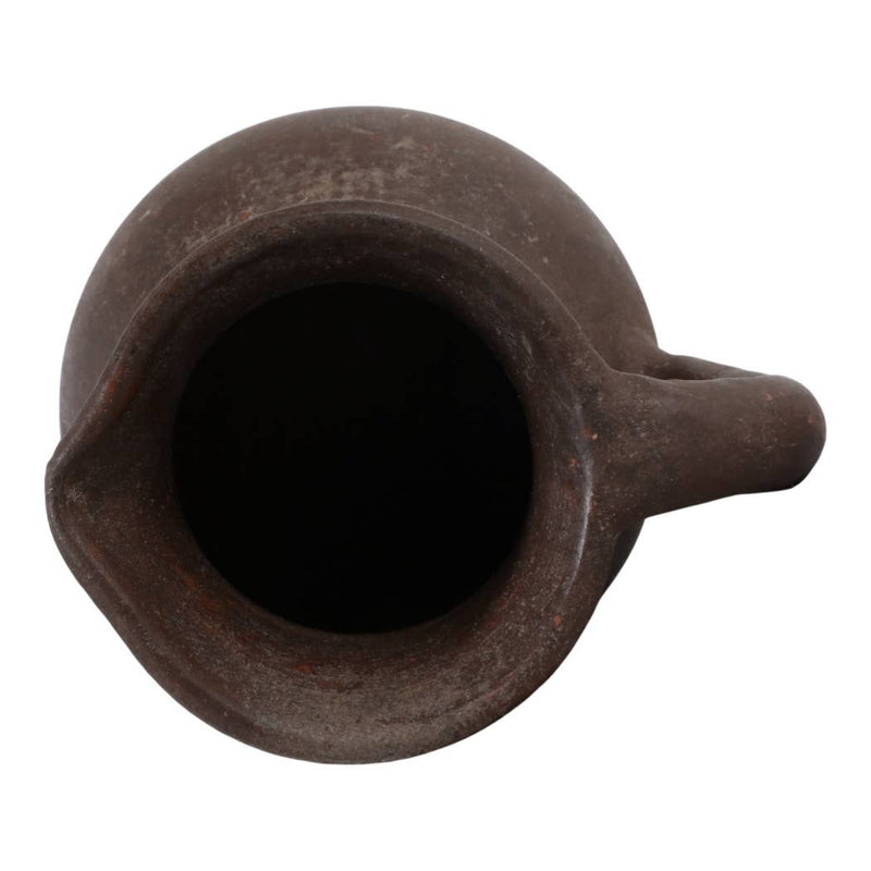 Brown Terracotta Jug Handled Pitcher