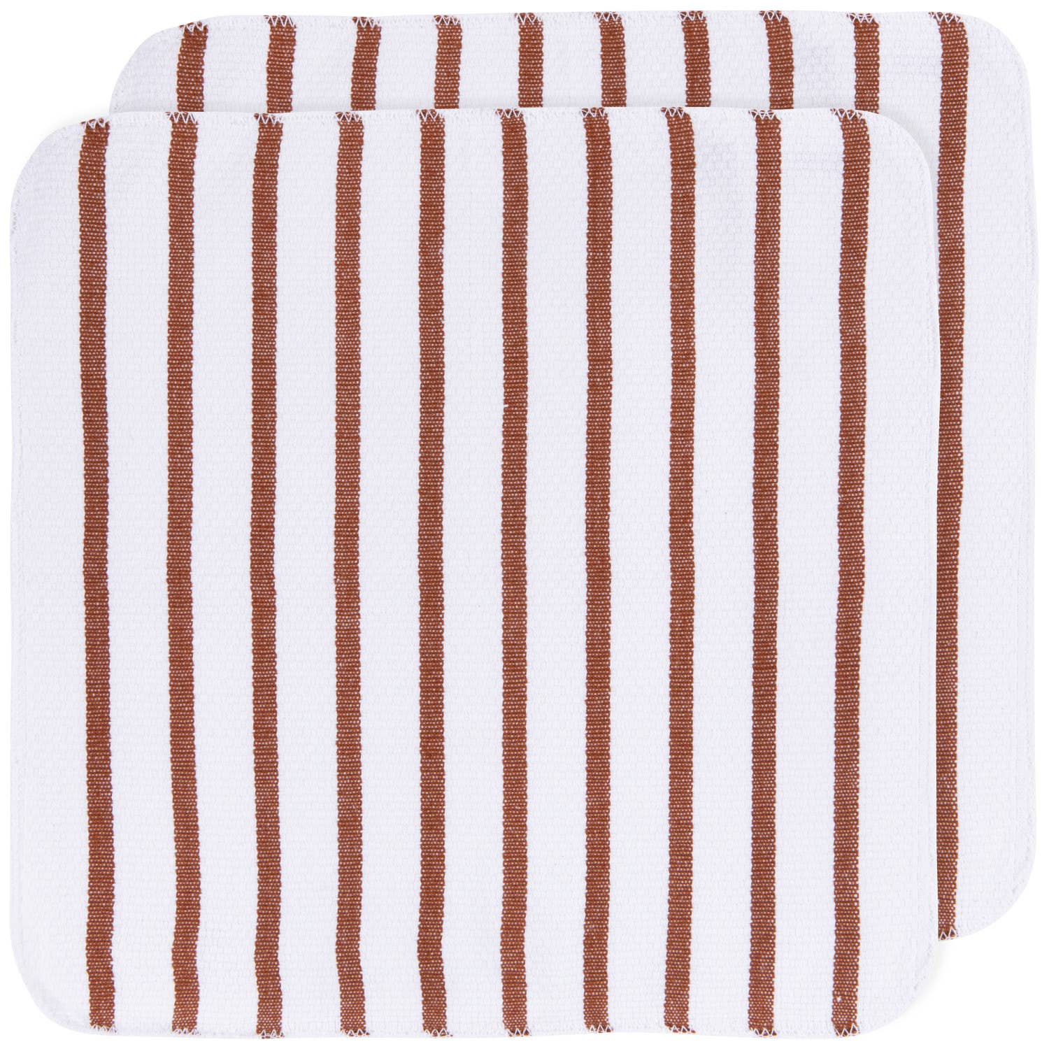 Chestnut Brown Basketweave Dishcloths Set of 2