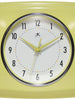 Retro Square Yellow Indoor Wall Clock 9.25 Inch, [product_price]- Greenhouse Home