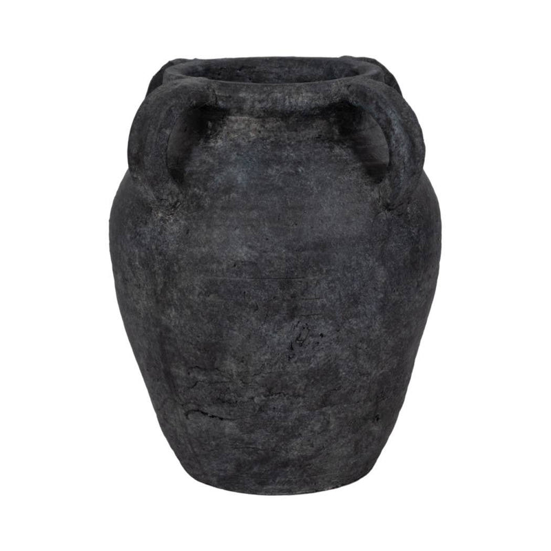 Black Pottery Amphora Multi-Handle Jug