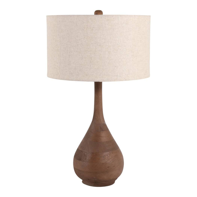 Brown Mango Wood Table Lamp