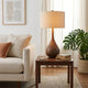 Brown Mango Wood Table Lamp