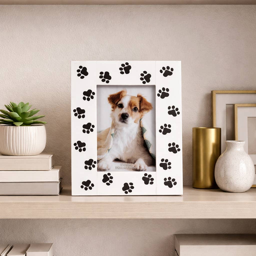 Resin Paw Prints 4x6 Frame
