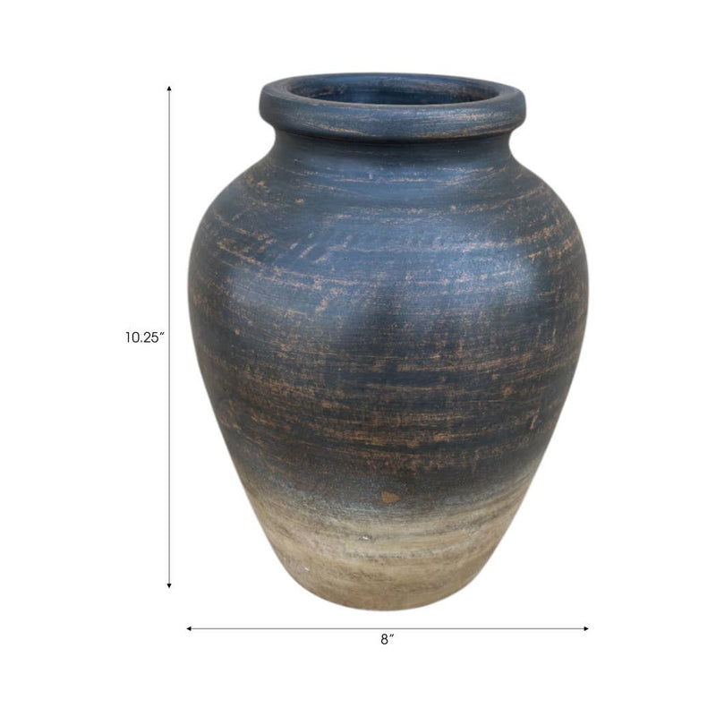 Chocolate Brown Ceramic Pottery Jug
