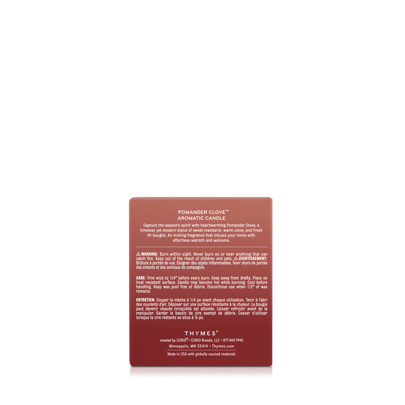 Pomander Clove Poured Candle, 6.1 oz.
