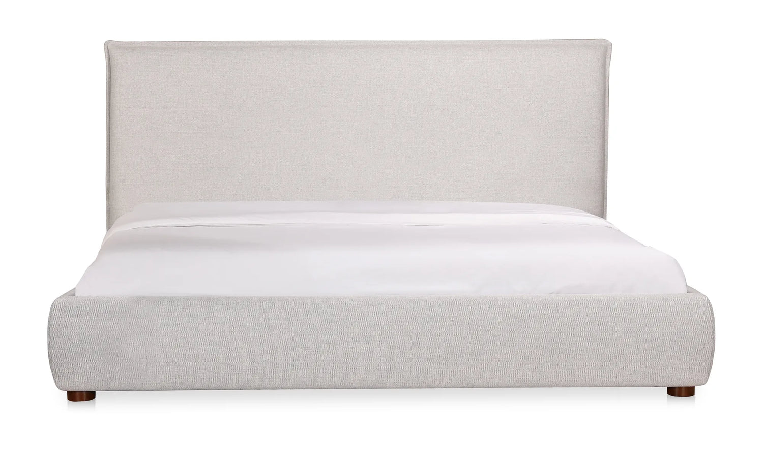 Luzon Queen Bed Light Grey