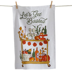 Lets Get Basted Embroidered Dishtowel