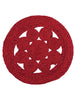 Round Braided Jute Placemat, Red, [product_price]- Greenhouse Home