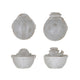 Stoneware Santa/Snowman Shaped Bowl, 2 Styles (Each One Will Vary)