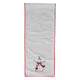 Table Runner with Embroidered Snowman & Bird Image ©
