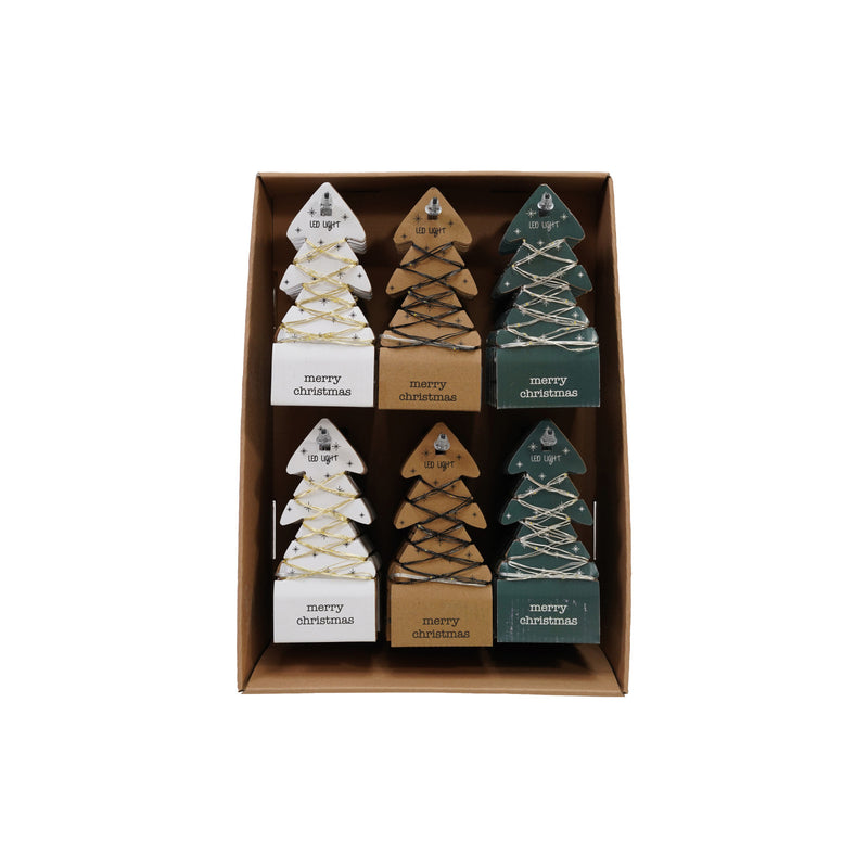 LED String Lights on Tree Shaped Card
