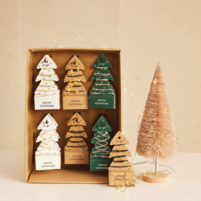 LED String Lights on Tree Shaped Card