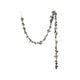 72"L x 2-3/4"H Foam Ball Garland with Glitter, Champagne Finish