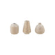 Stoneware Vase with Gold Electroplated Design, White, 3 Styles