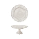 Scalloped Pedestal with Pierced Lace Pattern