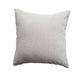 18" Square Woven Cotton Pillow with Metallic Silver Thread Embroidery