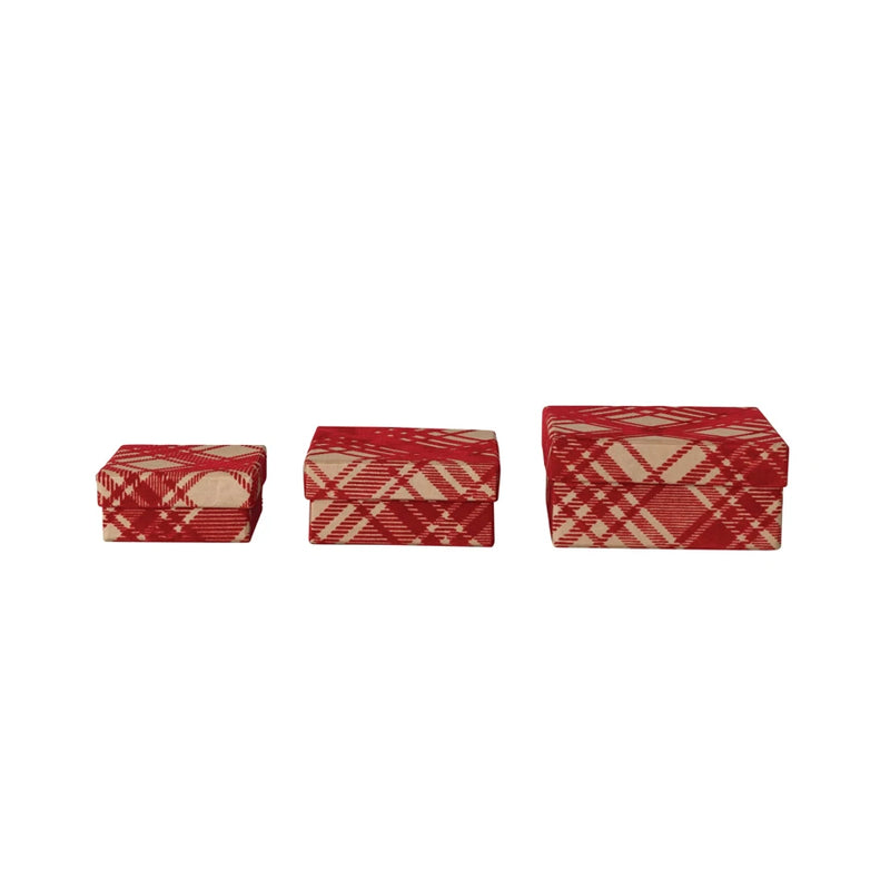Flocked Kraft Paper Gift Boxes