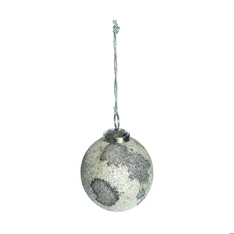 Mica Flakes Glass Ornament
