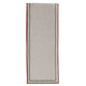 Woven Cotton Table Runner with Stitched Edge & Ric Rac Trim