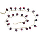 Embossed Mercury Glass Ornament Garland with Jute Cord, Burgundy
