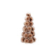 Plastic Tinsel Ball Tree with Glitter & Silver Color Beads, Blush Color