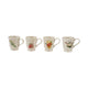 14 oz. Embossed Stoneware Footed Mug with Holiday Icon, 4 Styles ©