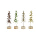 Glittered Tree with Pinewood Base