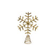 Metal Snowflake Tree Topper, Gold Finish