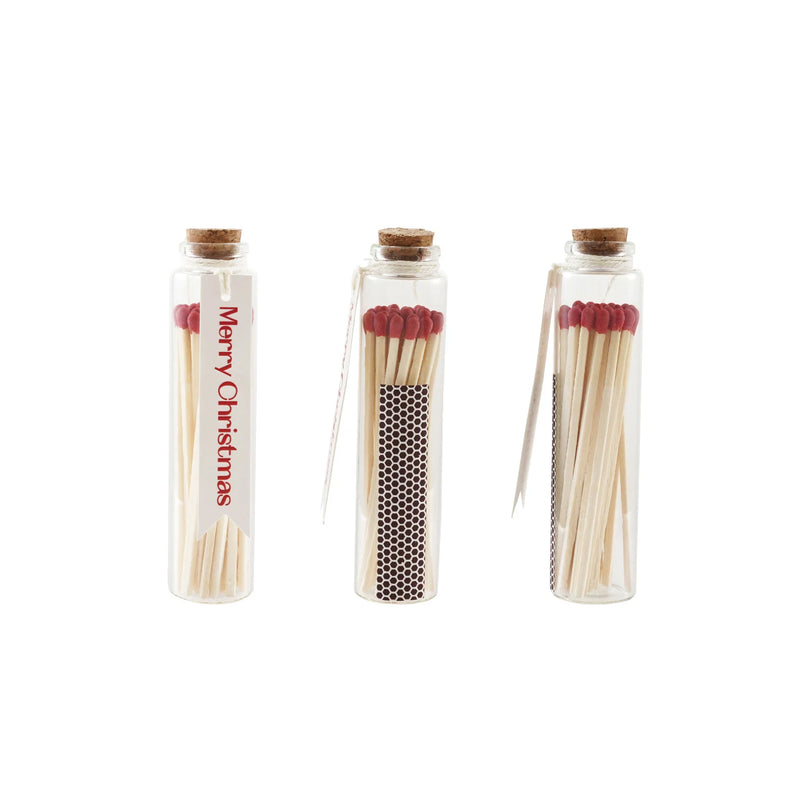 Glass Bottle Matchsticks with Cork