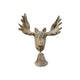 Cast Iron Moose Head Wall Decor with Bell
