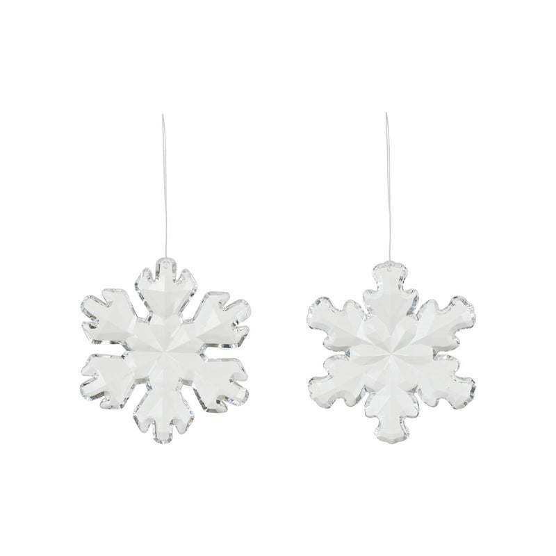 Acrylic Glass Snowflake Ornament