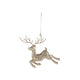 Acrylic Reindeer Ornament with Glitter