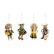 Wool Felt Tourist Mouse Ornament, 4 Styles