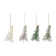 Piped Tree Ornament with Glitter