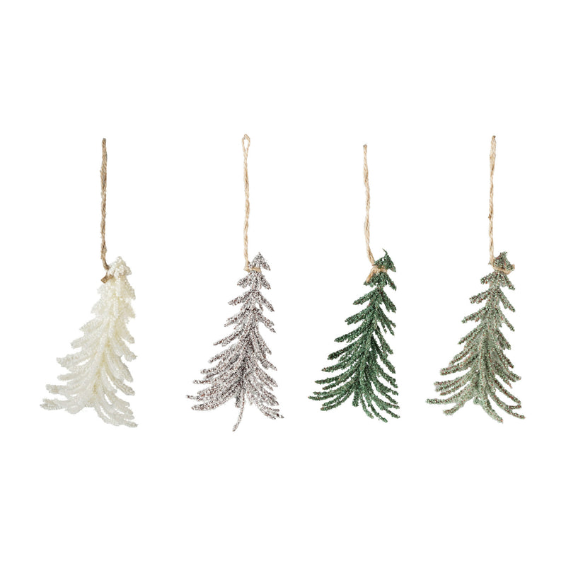 Piped Tree Ornament with Glitter
