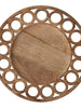 Wooden Charger with Circles - Greenhouse Home