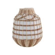Decorative Hand-Woven Seagrass and Bamboo Wrapped Vase - Greenhouse Home
