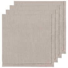 Natural Linen Hemstitch Napkin - Greenhouse Home