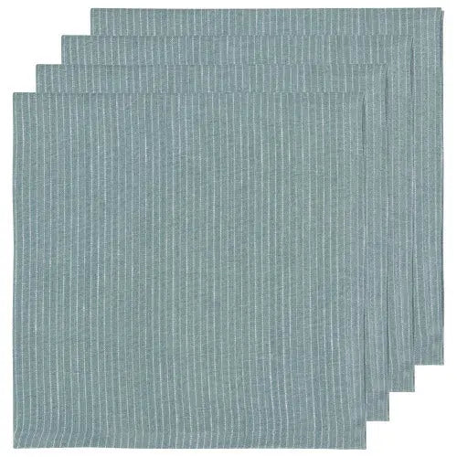 Pinstripe Linen Napkins - Greenhouse Home