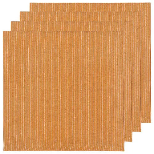 Pinstripe Linen Napkins - Greenhouse Home