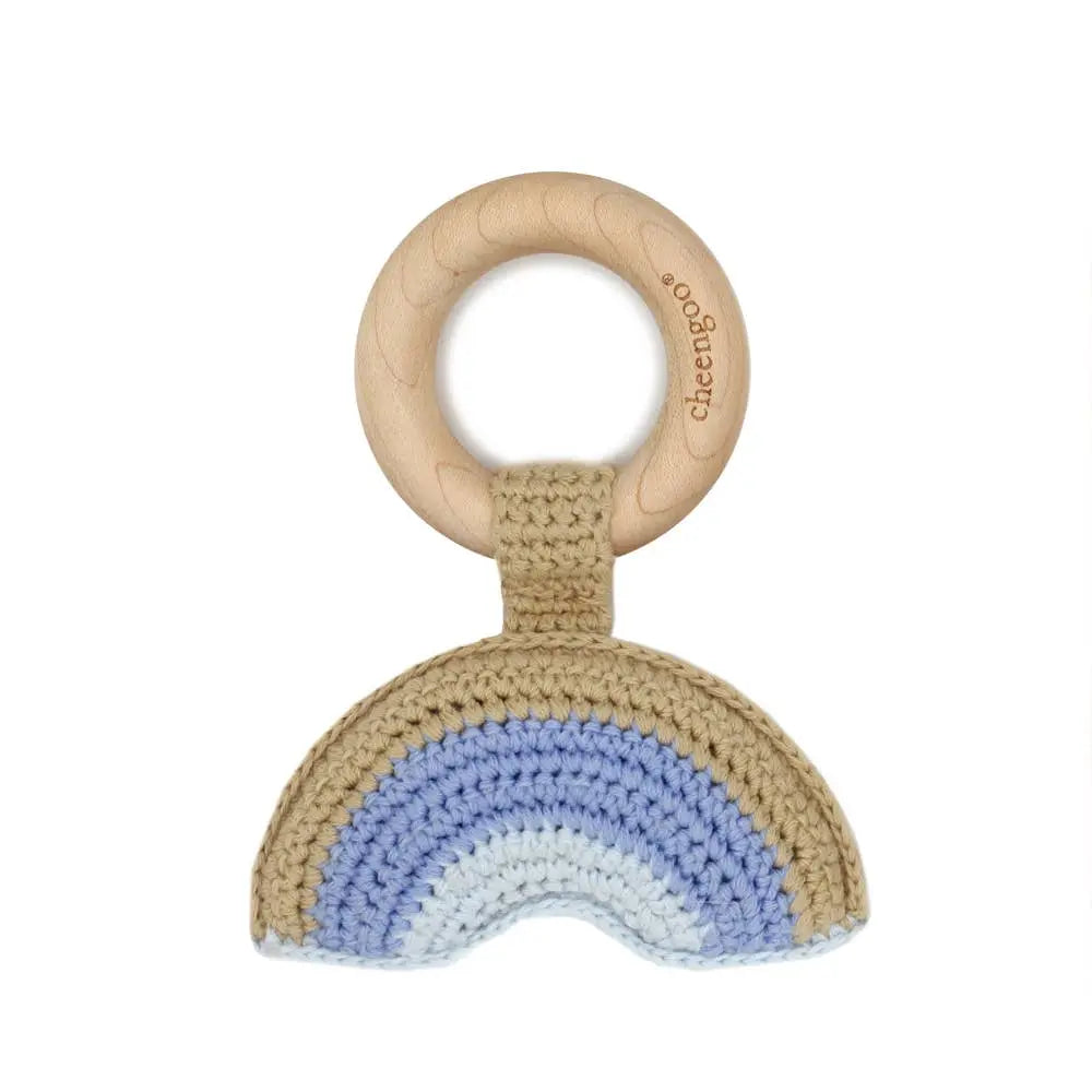 Rainbow Rattle - Blue - Greenhouse Home