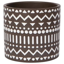 Spark Plant Pot, Brown + White - Greenhouse Home