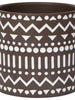 Spark Plant Pot, Brown + White - Greenhouse Home