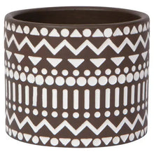 Spark Plant Pot, Brown + White - Greenhouse Home